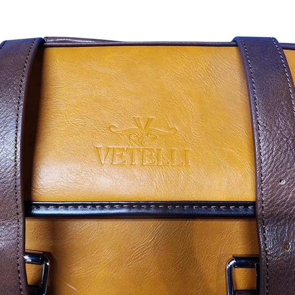 NWOT Vetelli Hanging Toiletry Bag Travel Organizer Cosmetic Makeup Brown Beige - Picture 3 of 8